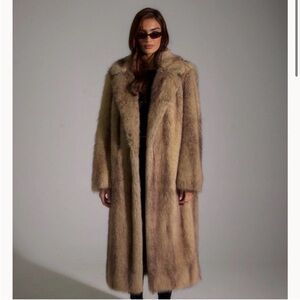SLA the label Carrie Fur Coat Small NWT